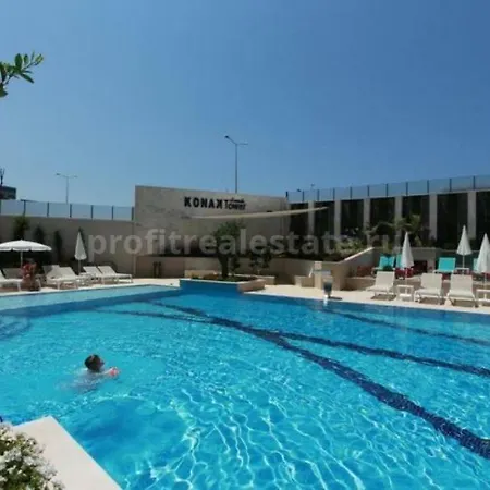 1 плюс 1 в алании р-н махмулар с собственным пляжем Id 2472 Appartement *